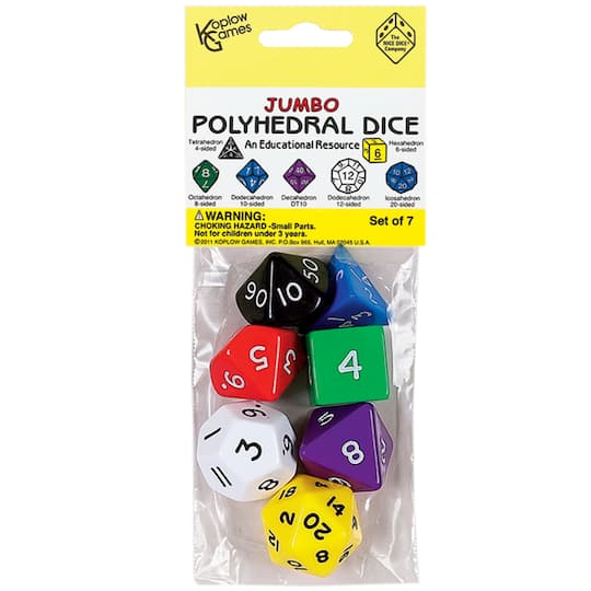 Koplow Games Jumbo Polyhedral Dice Set, 7 ct | Michaels®